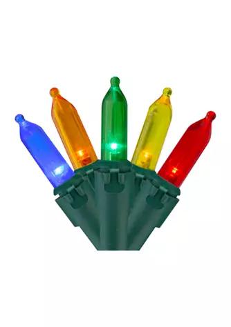 Northlight 200 Multi Color Led Mini Christmas Lights  49Ft Green Wire