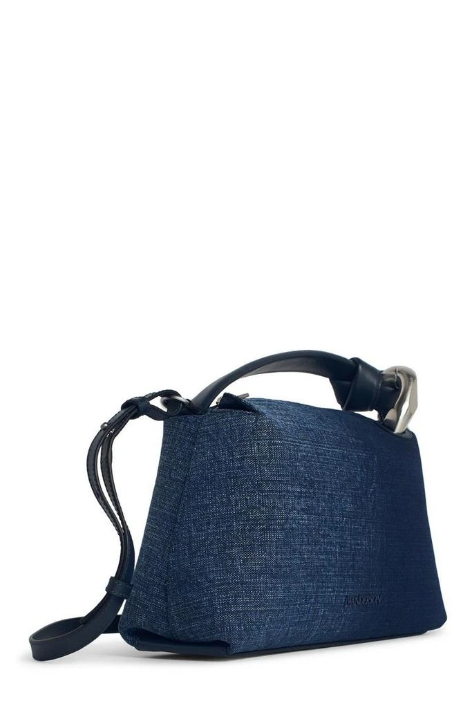 JW Anderson JW Anderson Corner Acid Wash Denim Zipped Crossbody Bag 3