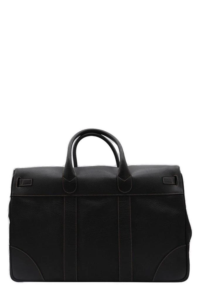 Brunello Cucinelli Brunello Cucinelli Weekender Country Logo Detailed Luggage Bag 2