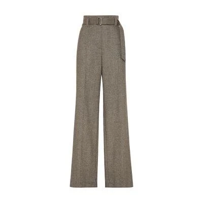 Brunello Cucinelli Loose Corset trousers with monili 1