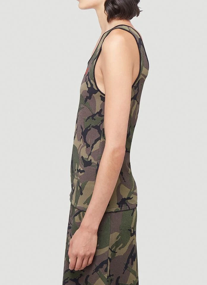 Kwaidan Editions Kwaidan Editions Camouflage Print Tank Top 3