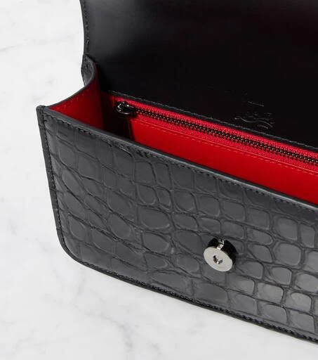 Christian Louboutin Loubi54 croc-effect leather shoulder bag 3