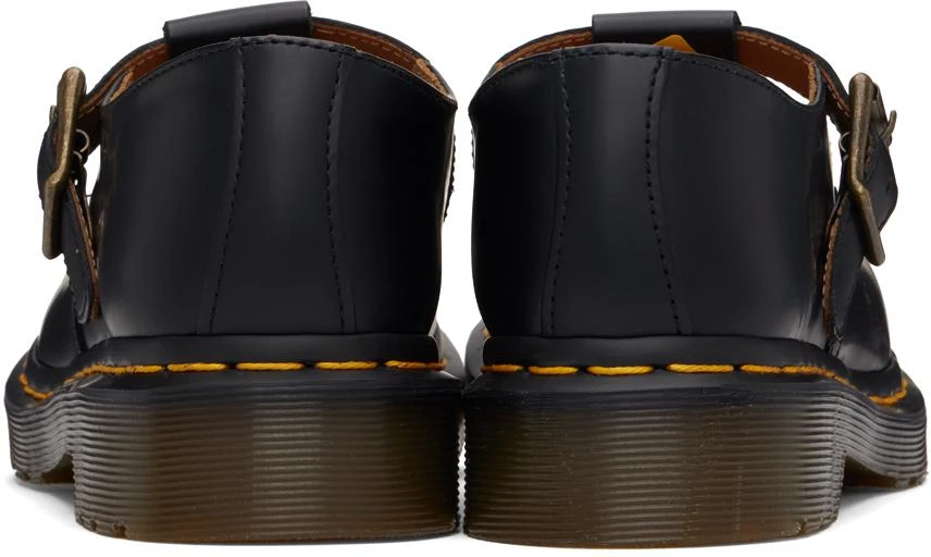 Dr. Martens Black Polley Smooth Leather Mary Jane Oxfords 2