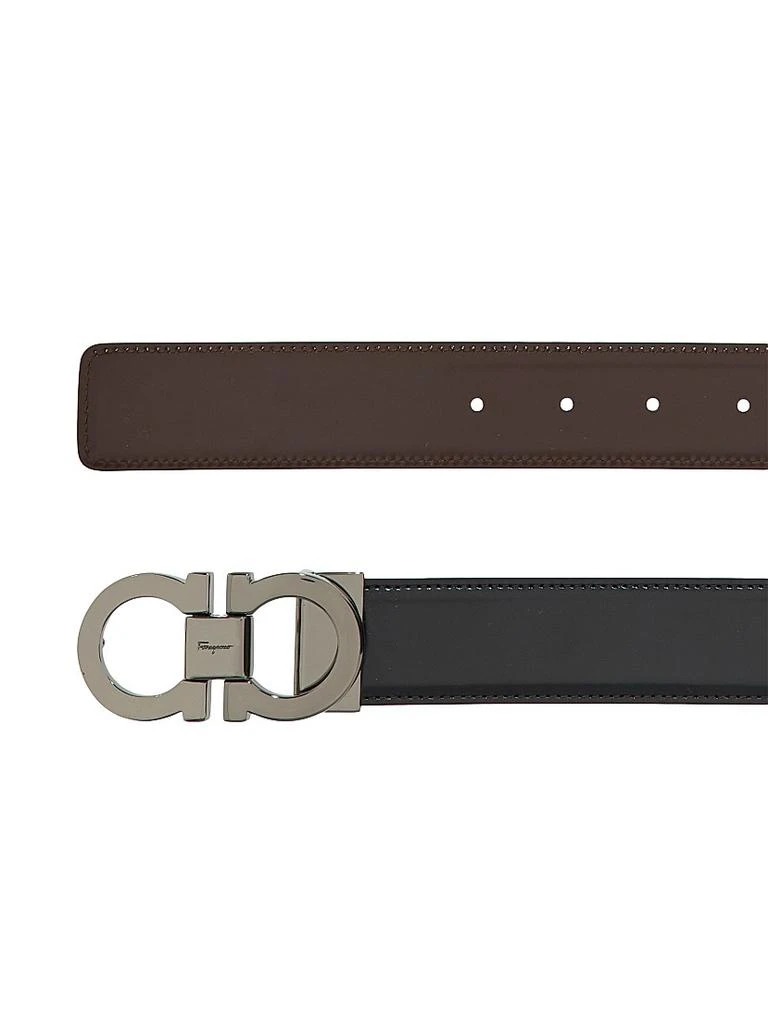 Salvatore Ferragamo Gancini Buckle Adjustable Cut-to-Size Reversible Belt 6