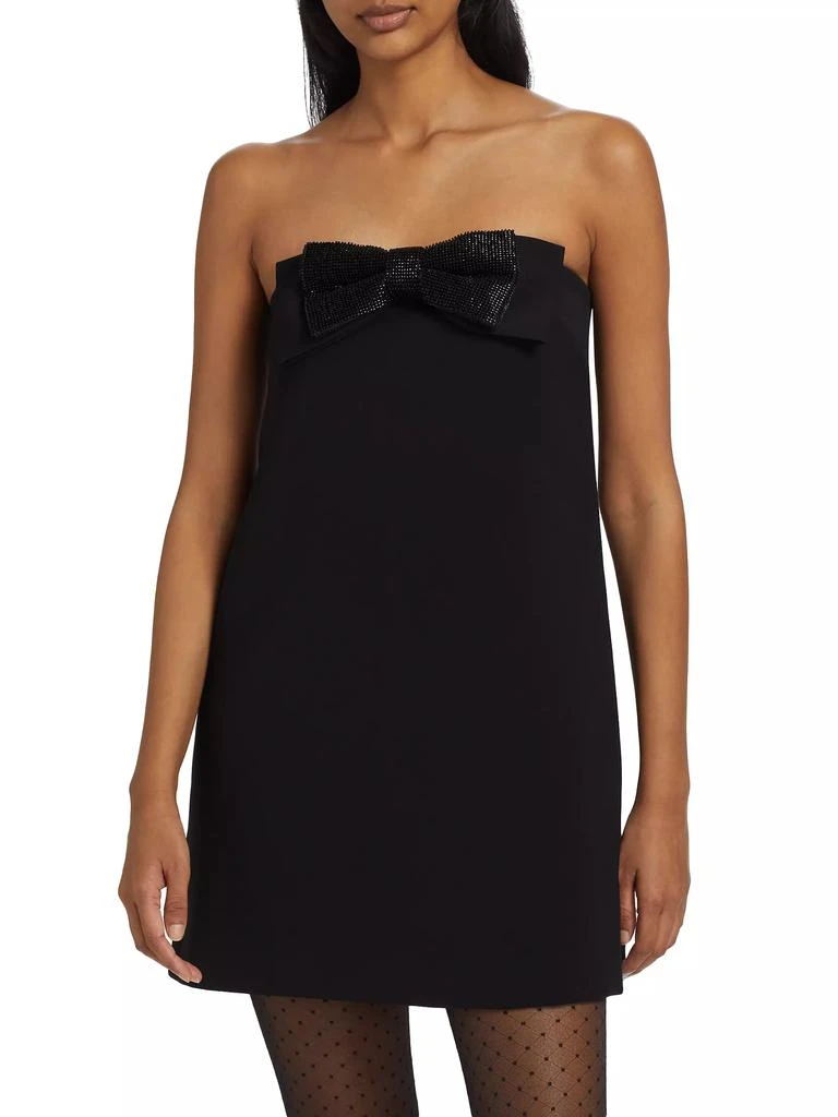 Self Portrait Diamanté Crepe Bandeau Minidress 3