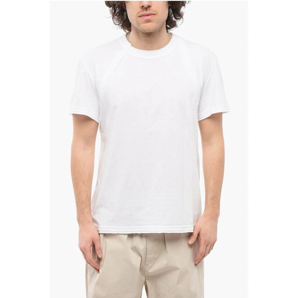 Alexander McQueen Crew Neck BRACES Cotton Men's T-Shirt 1
