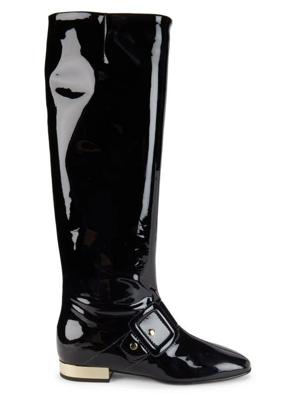 Roger Vivier Patent Leather Knee High Boots 1