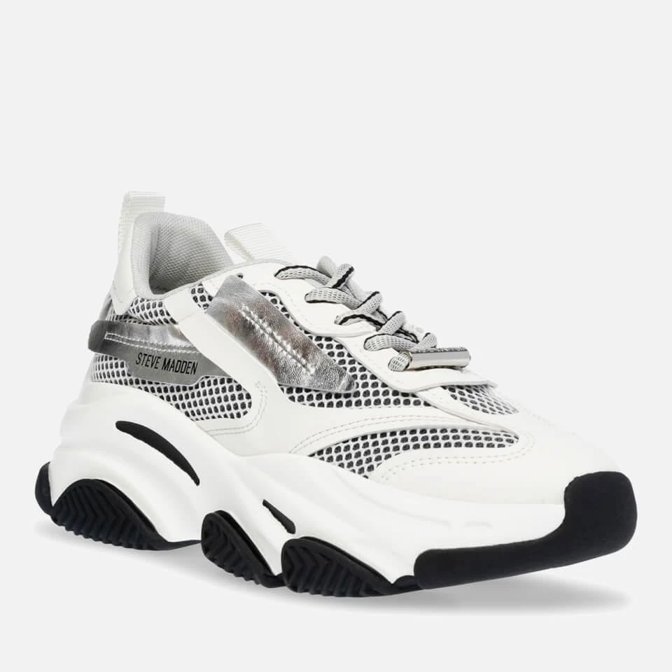 Steve Madden STEVE MADDEN WOMEN'S POSSESSION-E FAUX LEATHER TRAINERS 6