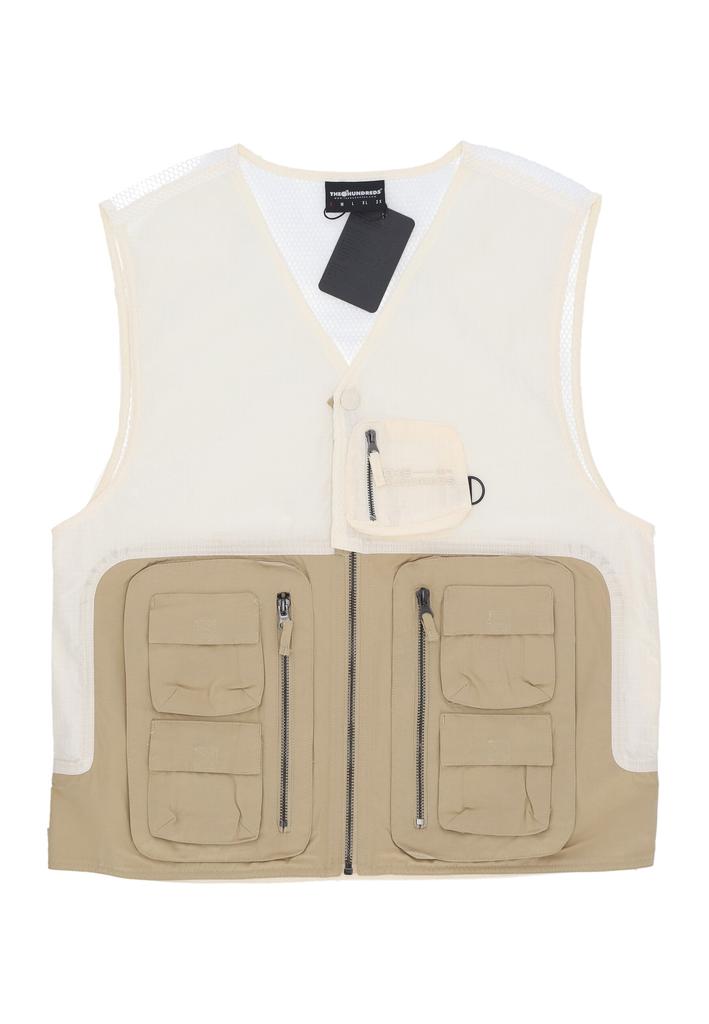 The Hundreds Men's Battalia Vest Off White Sleeveless