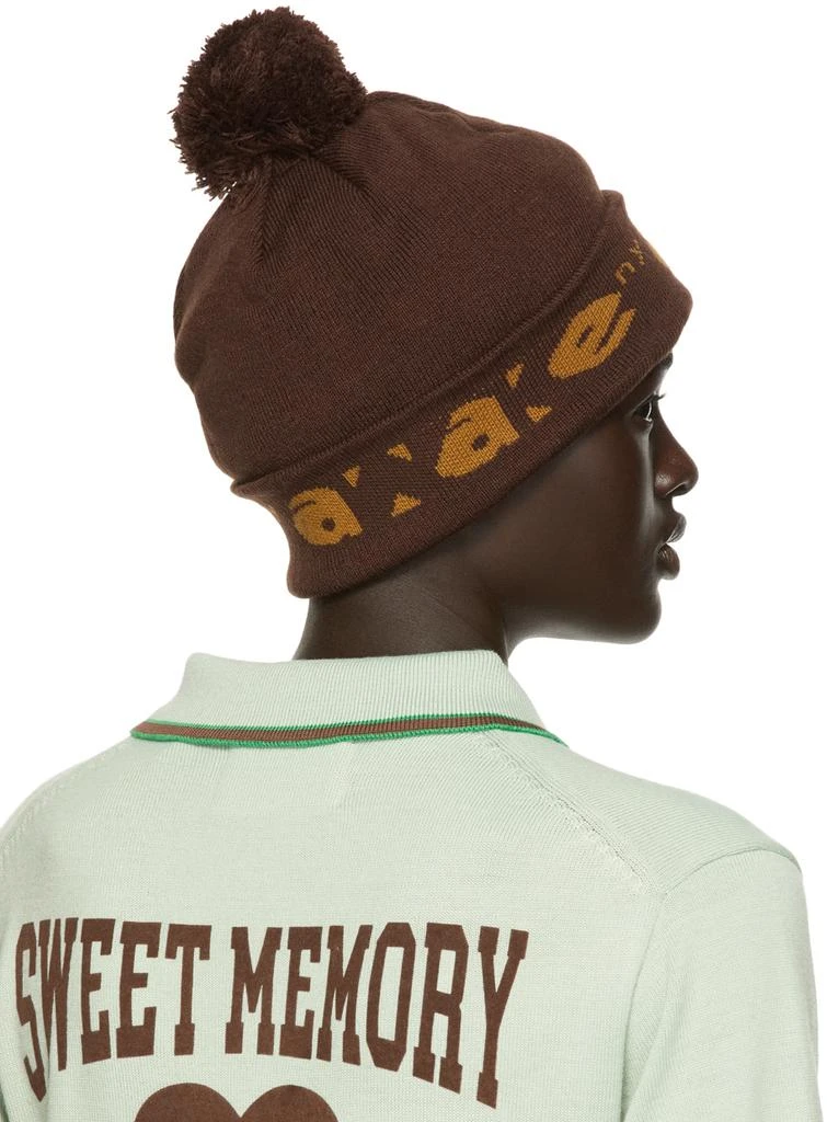 Awake NY Brown Block Out Logo Beanie 3