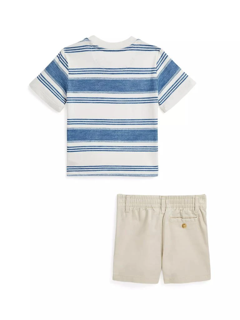 Ralph Lauren Baby Boy's 2-Piece Striped T-Shirt &amp; Shorts Set 2