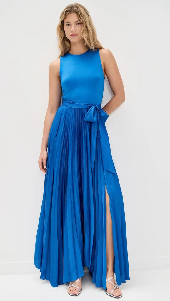 Chara Sleeveless Pleated Maxi Dress  On Sale Now with Up to 31% Off |  Discover Exclusive Deals & Savings at BeyondStyle  Authentic Alice + Olivia  WOMENS|chara|sleeveless|dress|pleated|maxi|chara sleeveless pleated maxi  dress|womens