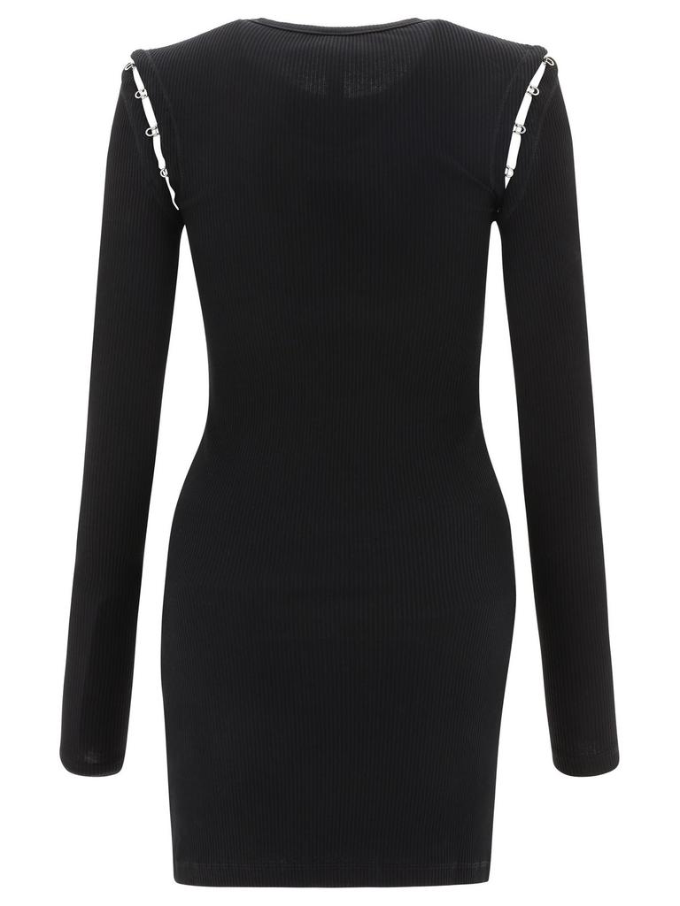 Dion Lee Dion Lee Hook And Eye Ribbed Crewnck Mini Dress