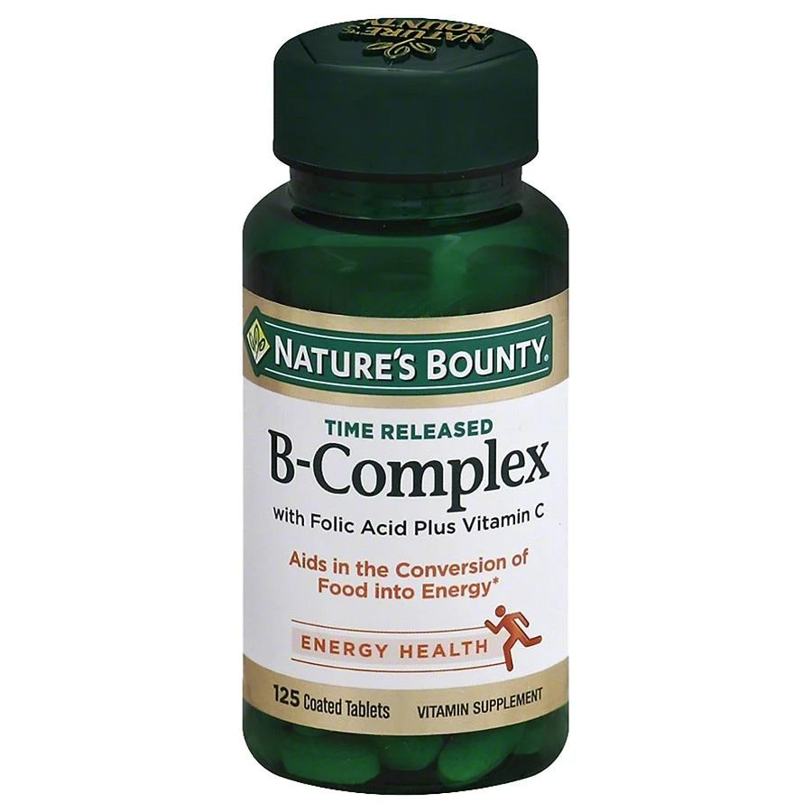 Nature's Bounty B-Complex plus Vitamin C Dietary Supplement Tablets 1
