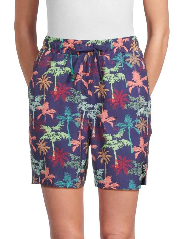 WeSC ​Austin Tropical-Print Drawstring Shorts 3