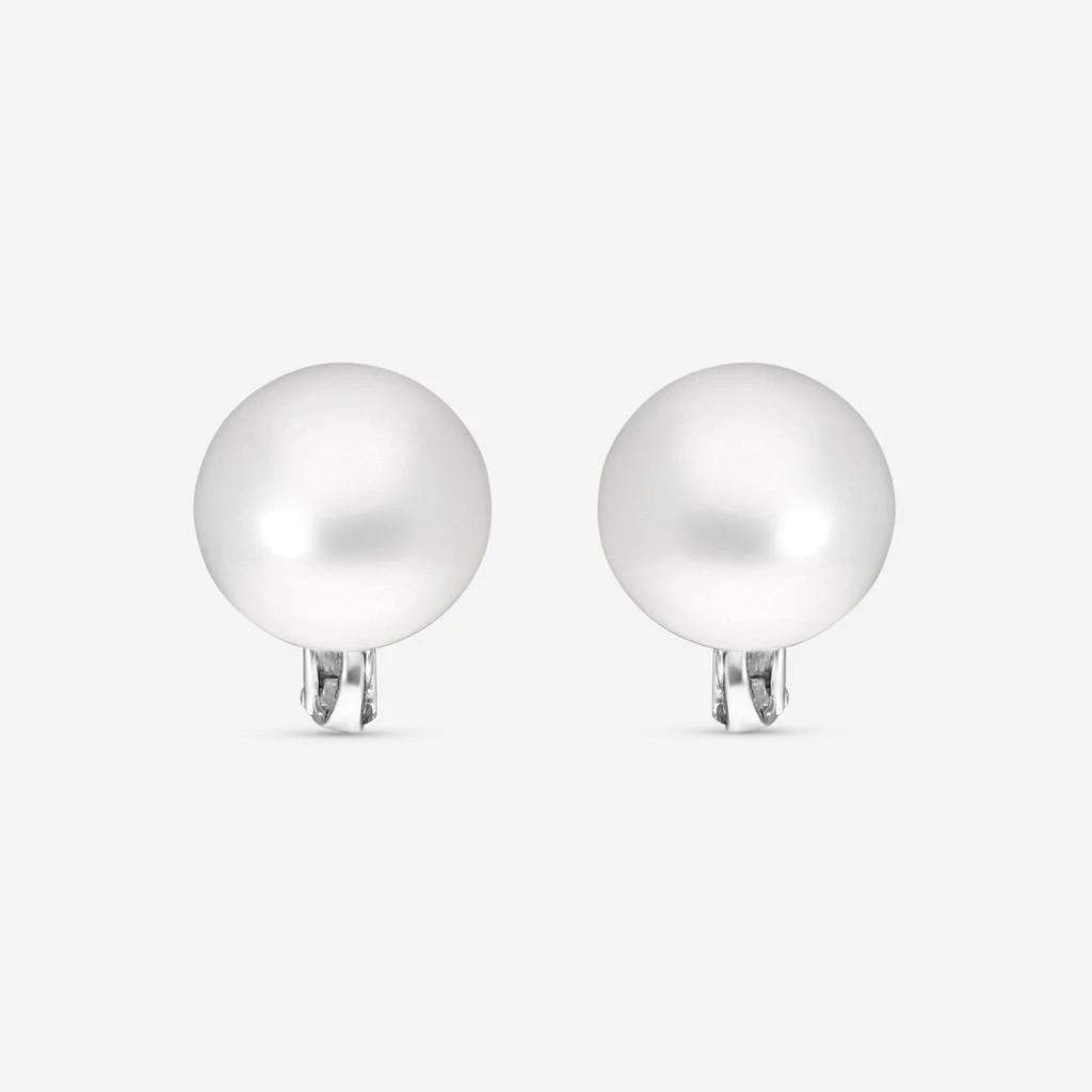 Assael Assael Platinum South Sea Cultured Pearl Clipback Earrings E6716 2