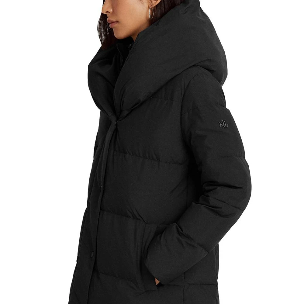 Lauren Ralph Lauren Women's Oversized-Collar Hooded Down Coat 4