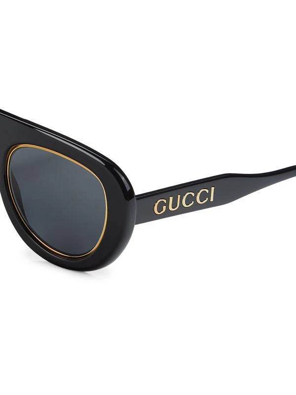 Gucci 54MM Round Aviator Sunglasses 3