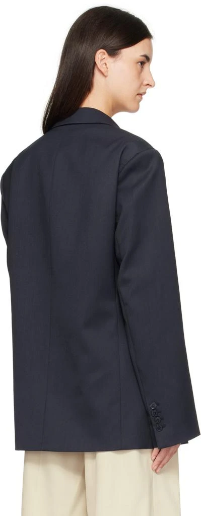 The Frankie Shop Navy Newark Double Breasted Blazer 3