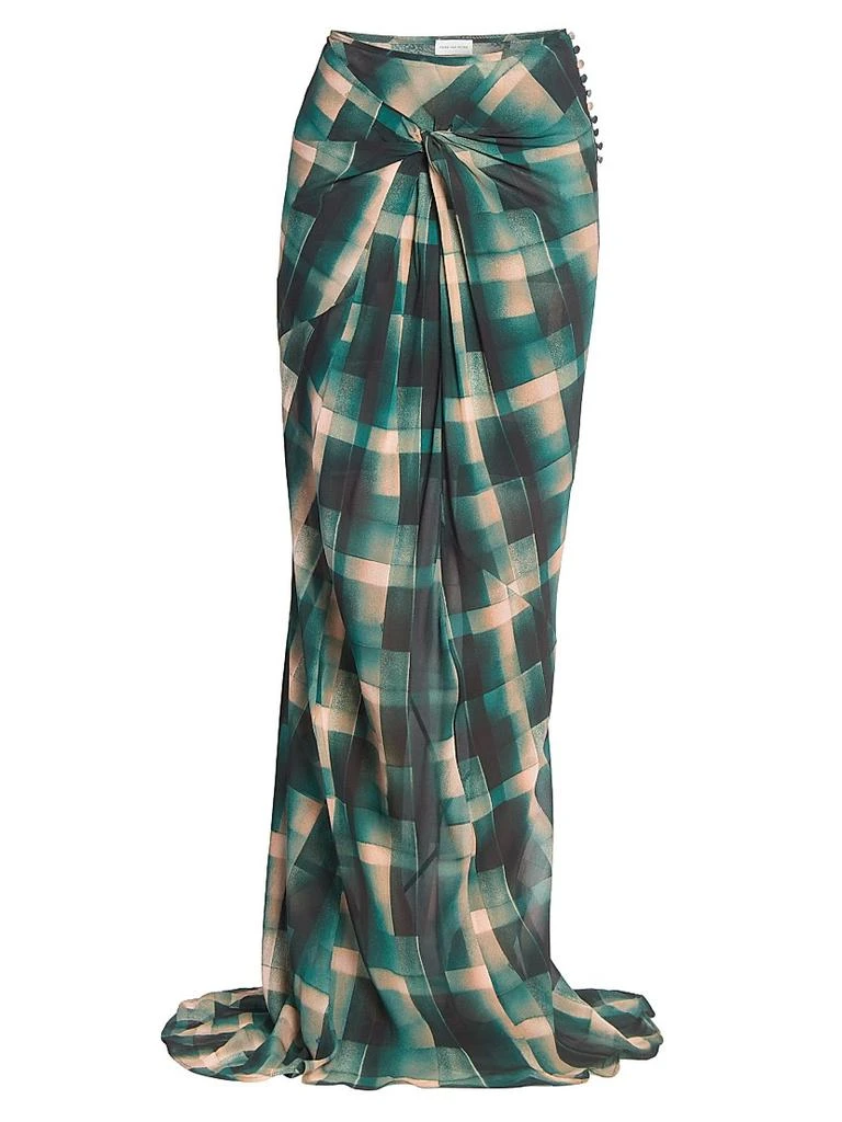 Dries Van Noten Smila Check Bias Maxi Skirt 1
