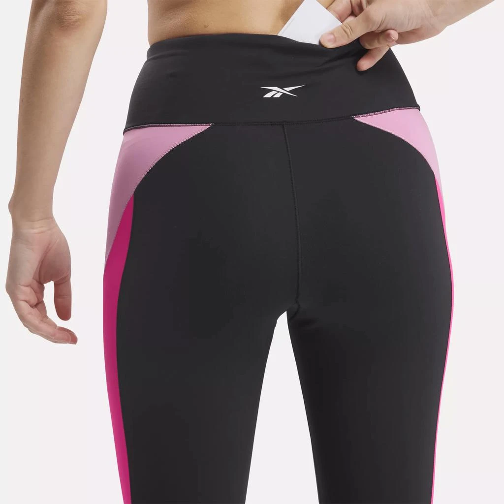 Reebok Women's Lux High-Rise Colorblock Leggings 4