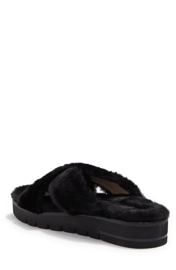 Stuart Weitzman Roza Faux Fur Platform Slide Sandal 2