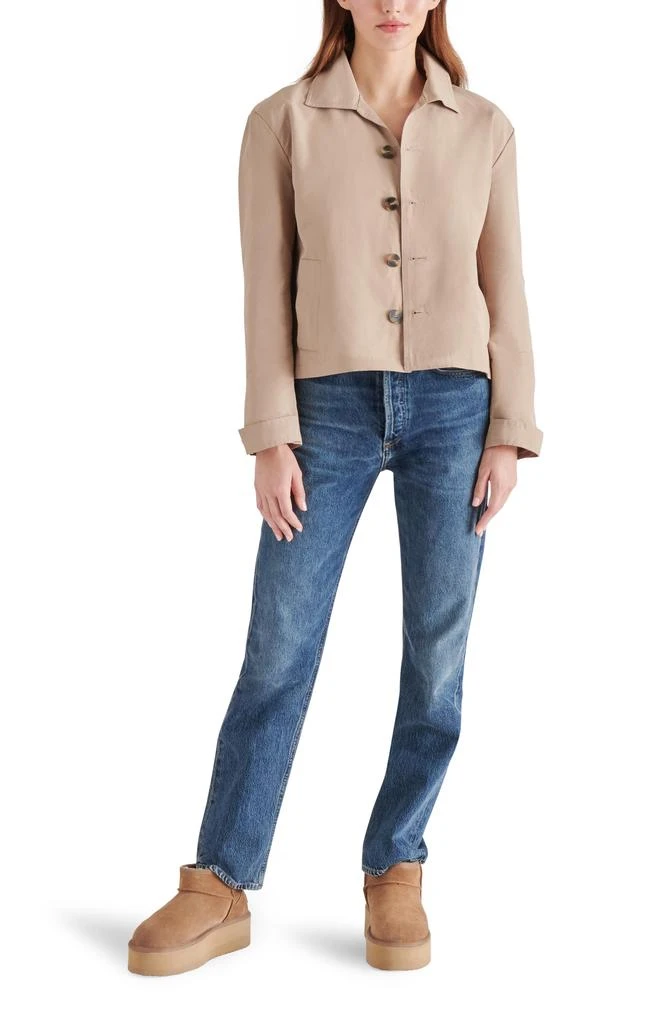 Steve Madden Cropped Trench Shirt Jacket 5