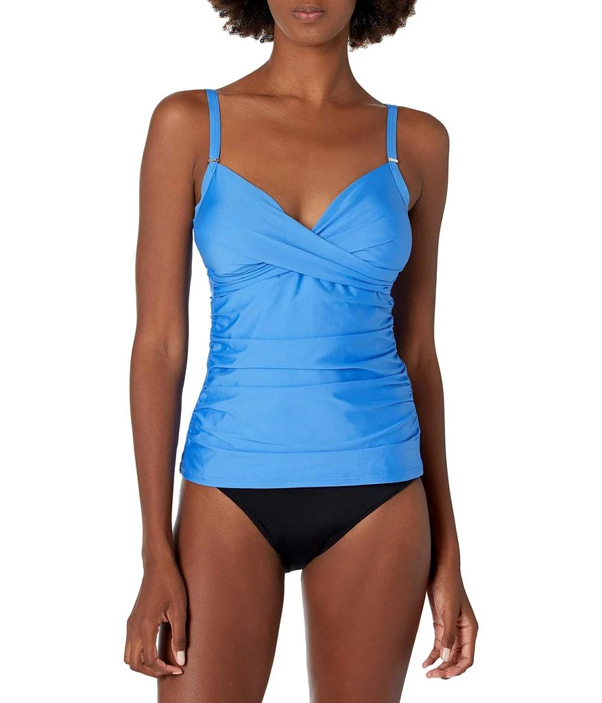 Calvin Klein Standard Tankini Swimsuit with Adjustable Straps and Tummy Control 1