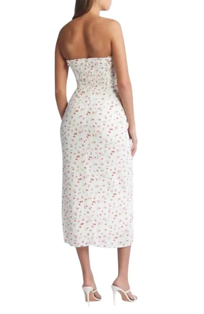 Wayf Wayf - Birdie Ruched Strapless Midi Dress 2