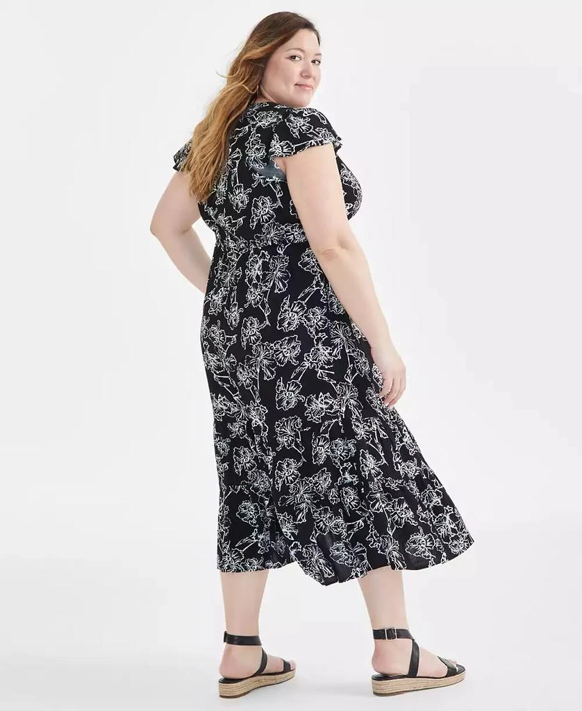 Style & Co Plus Size Ruffle Tiered Dress, Created for Macy's 2