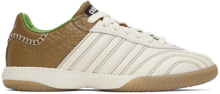 Wales Bonner Off-White & Brown adidas Originals Edition Samba Millennium Sneakers