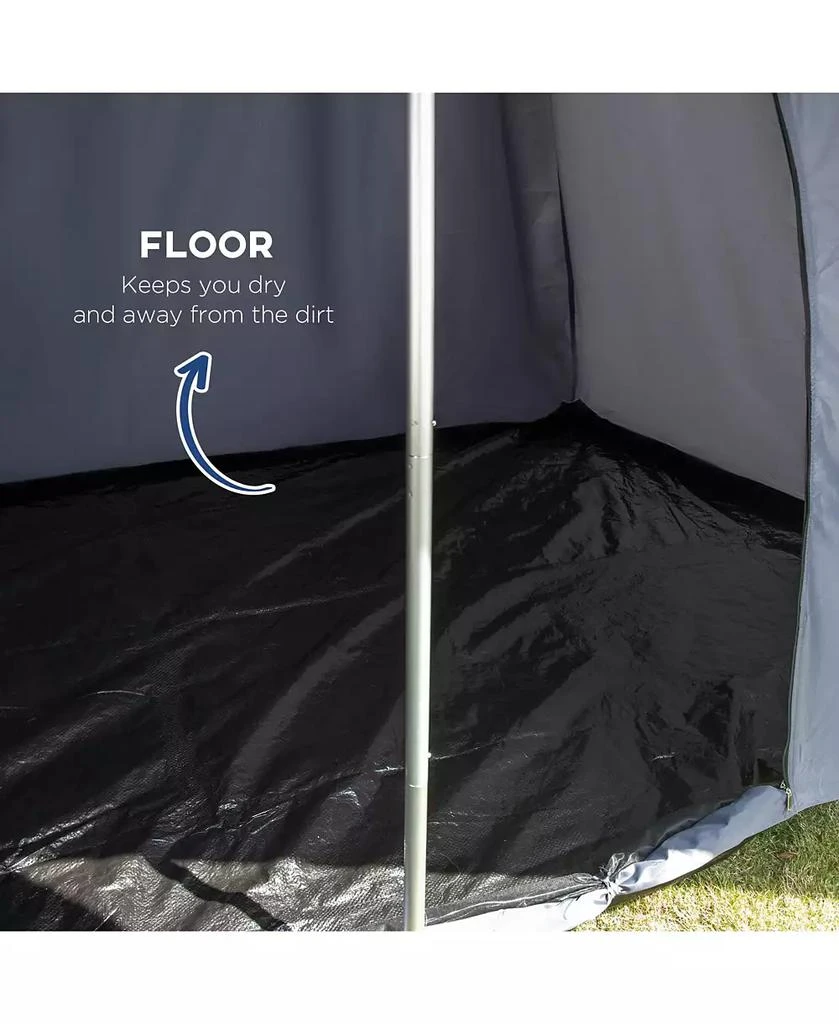 Outsunny Camping Tent with Porch, Teepee Tent Near-Inst Tent, 5