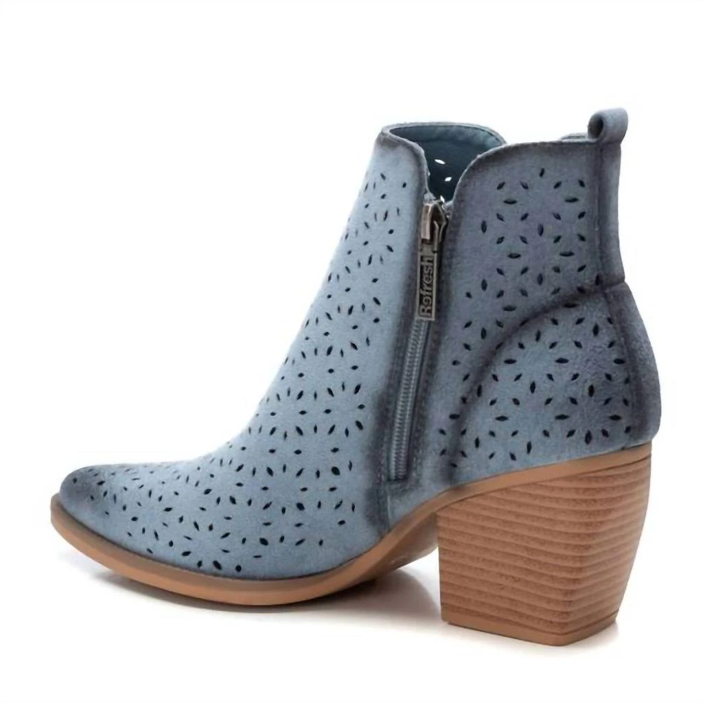 Refresh Women's Ankle Booties In Blue 3