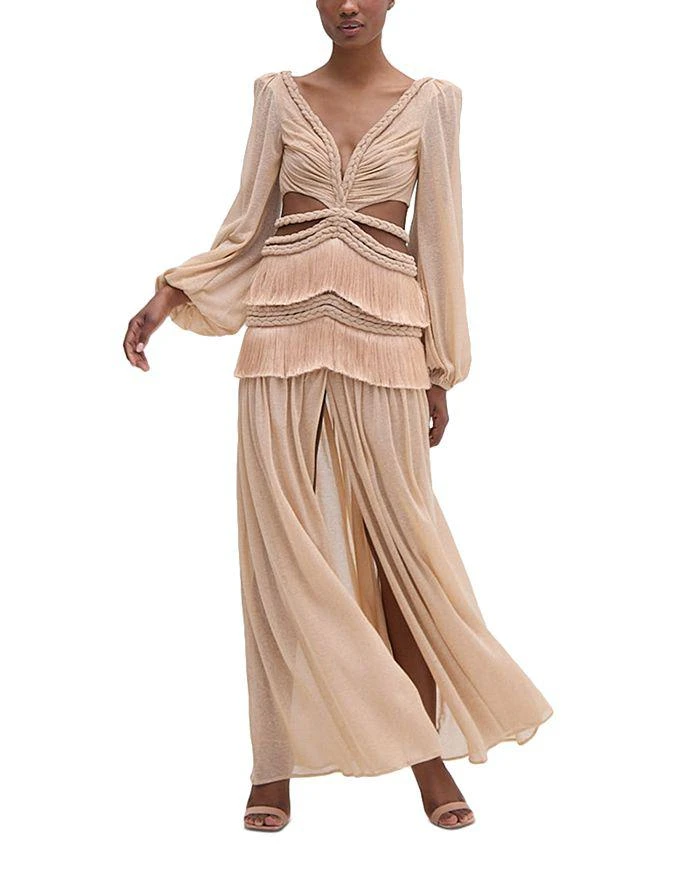 PatBO Rope Trim Fringe Trim Dress 6
