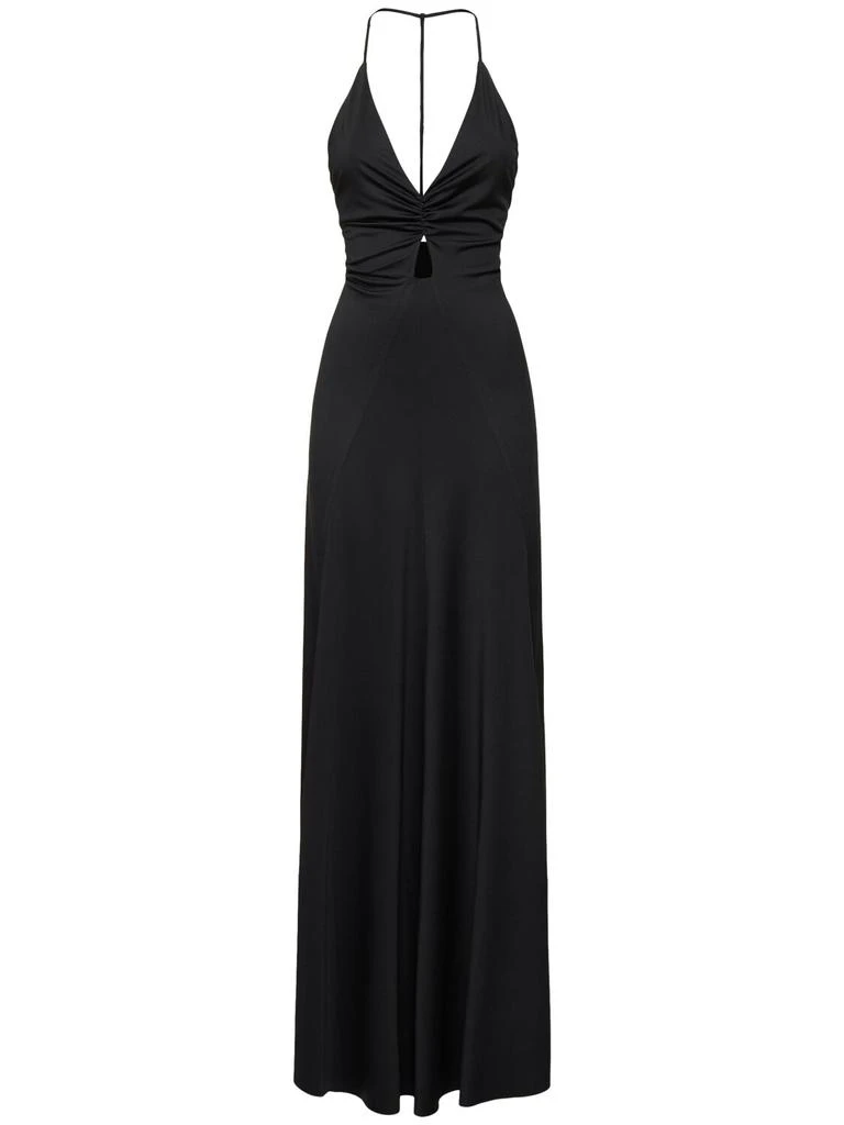 slim fit dress slacks Low Back Cami Floor Length Dress main image 0