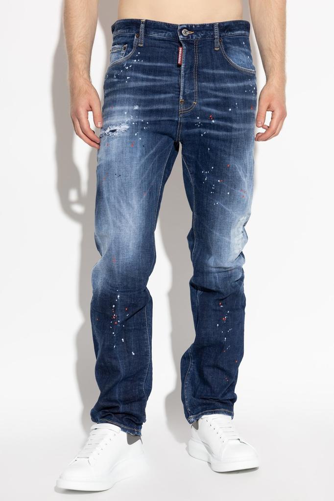 DSQUARED2 Dsquared2 Distressed Straight-Leg Jeans