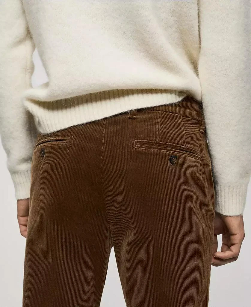 Mango Men's Slim-Fit Corduroy Pants 12