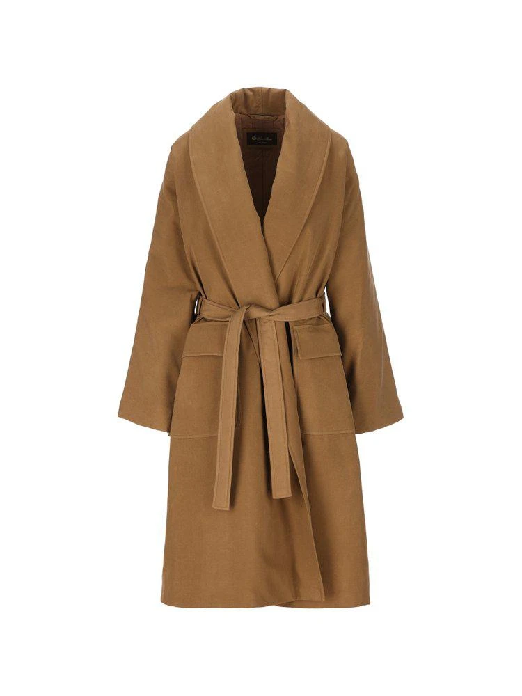 Loro Piana Loro Piana Dwight Long-Sleeved Belted Coat