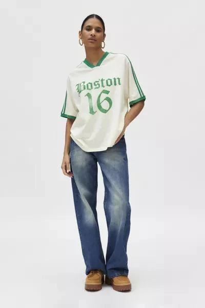 Urban Outfitters Boston Oversized V-Neck Graphic Tee 2