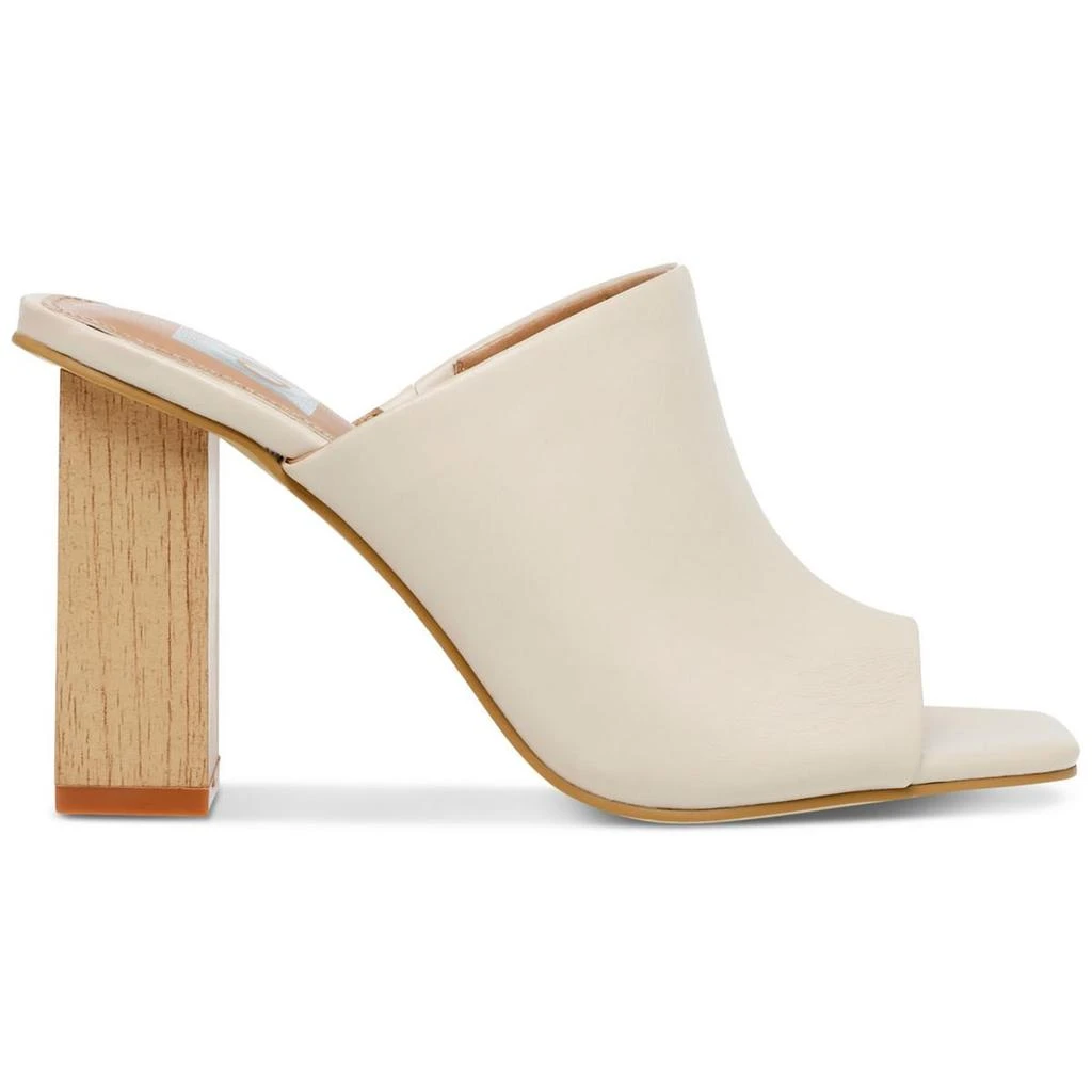 Dolce Vita Womens Faux Leather Square Toe Mule Sandals 2