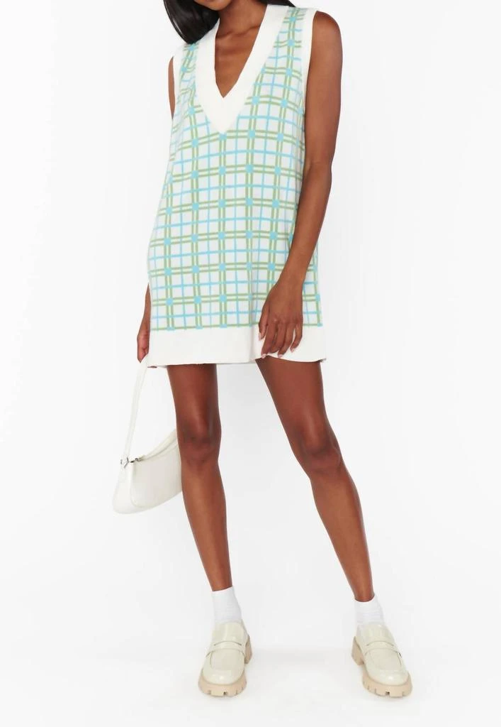 slim fit dress slacks Seafoam Green Long-sleeve Dress main image 1