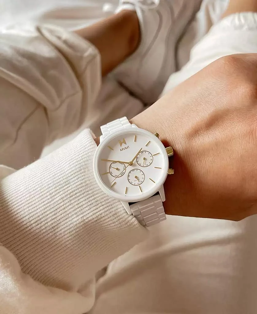 MVMT Nova White Ceramic Bracelet Watch 3