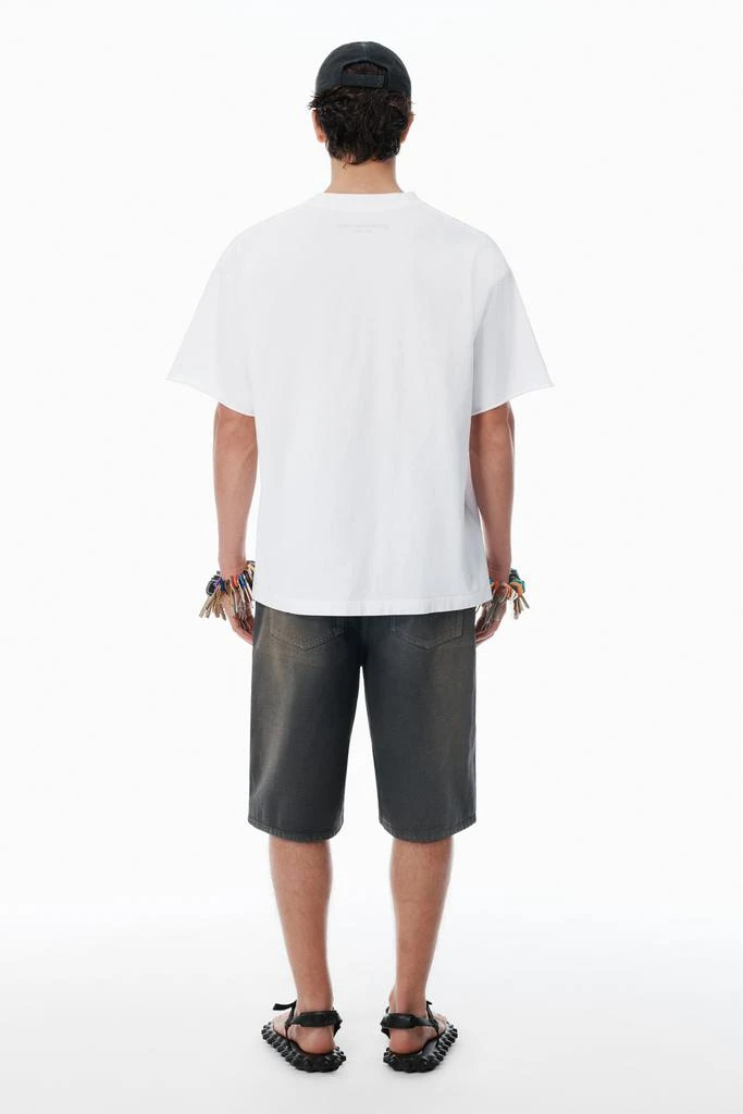 Alexander Wang White Cotton Logo T-Shirt 4
