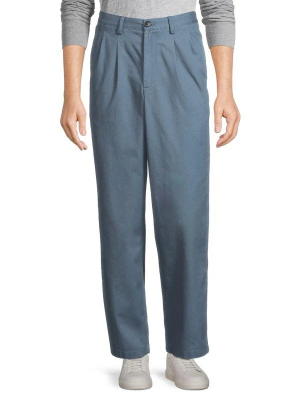 Noah Cotton Double-Pleat Pants 1