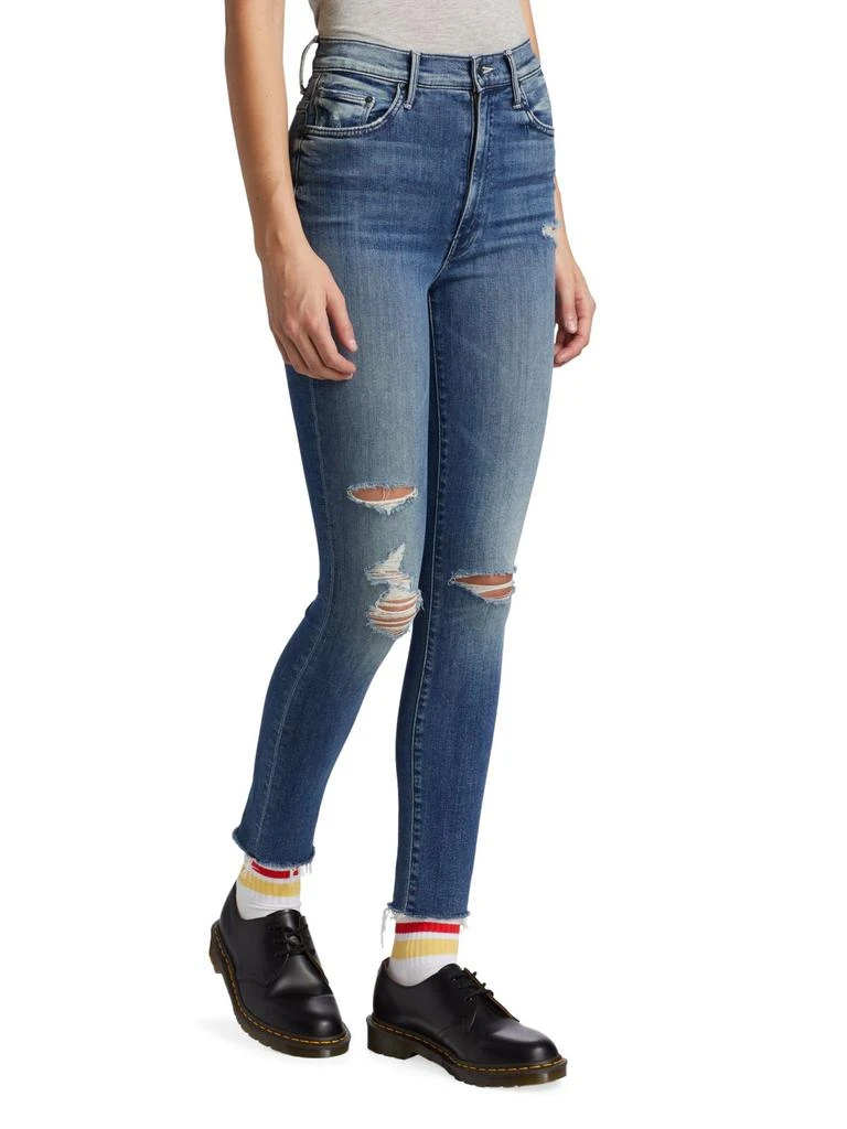 MOTHER The Swooner Fray Skinny Jeans 3
