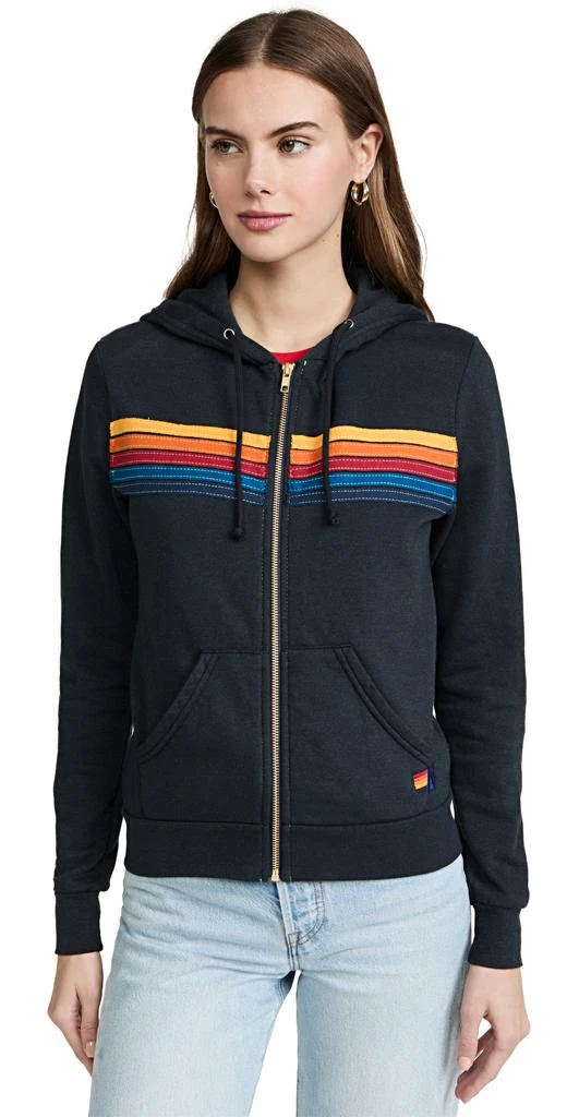 Aviator Nation 5 Stripe Hoodie
