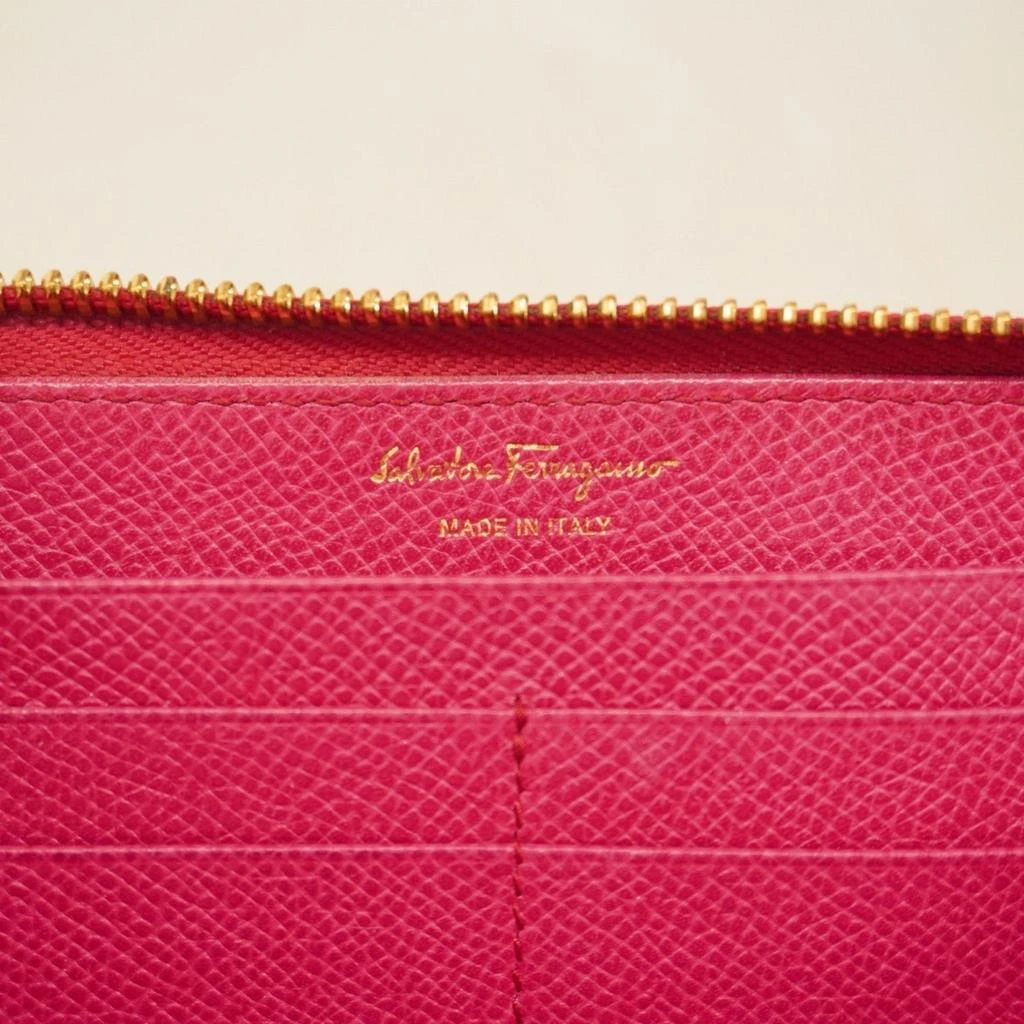 Salvatore Ferragamo Leather Long Wallet (Bi-Fold) (Pre-Owned) 4