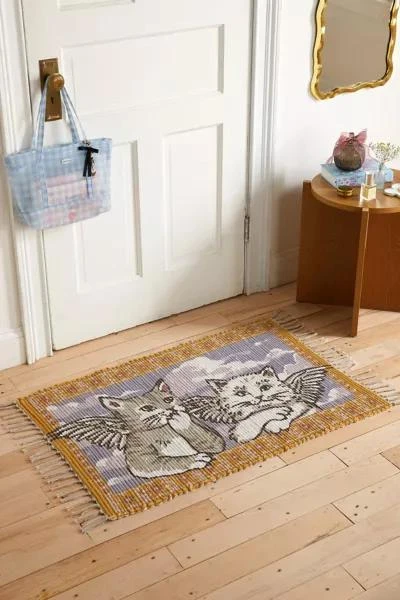 Urban Outfitters Cherub Kitty Rag Rug 1