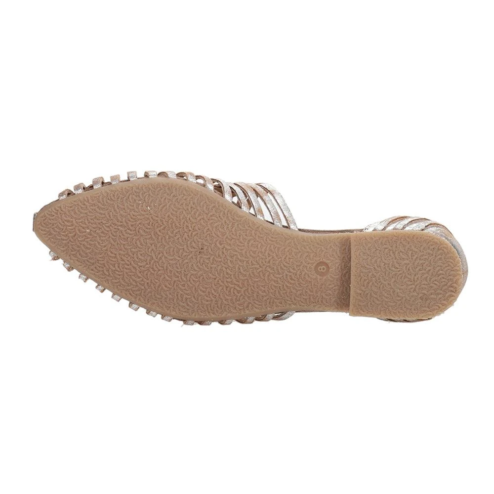 Seychelles Trinket Metallic Gladiator Flats 5