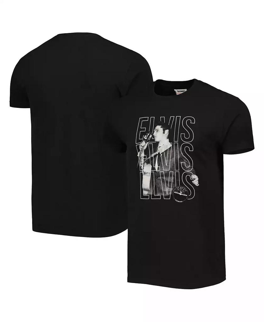 American Needle Men's and Women's Black Elvis Presley Brass Tacks T-shirt